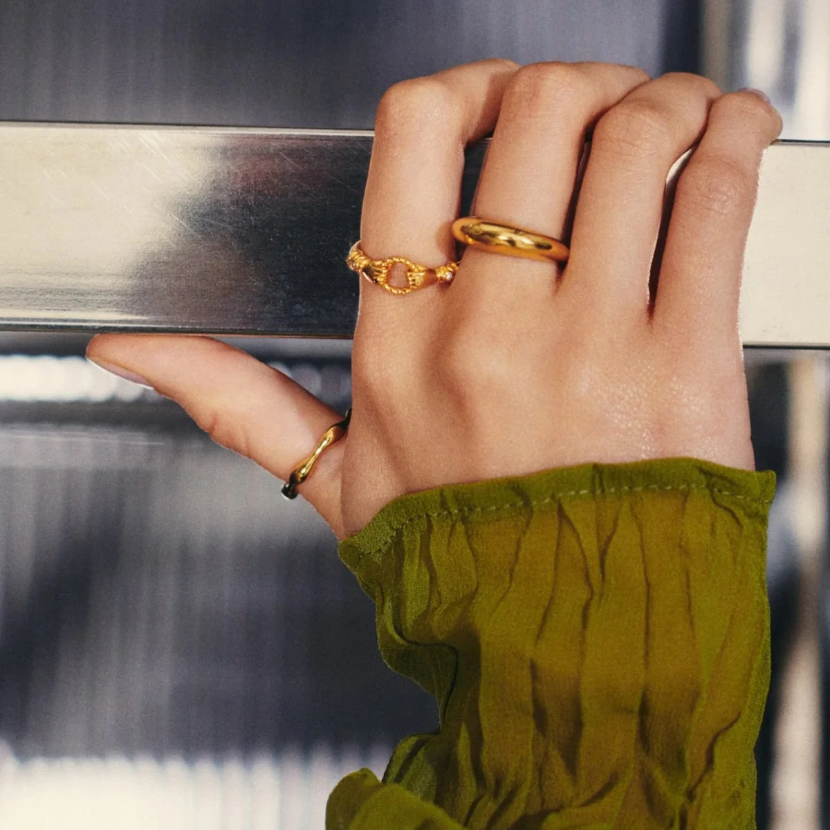 انگشتر طلای زرد نیلو - تصویر 3