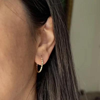 گوشواره حلقه ای تراش