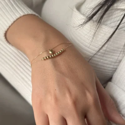 دستبند دورج قلب و گوی