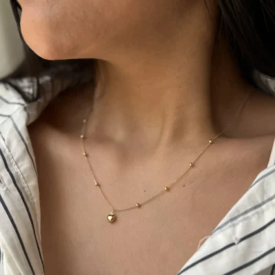گردنبند قلب و گوی 960