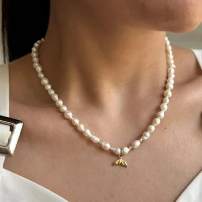 گردنبند مروارید دم وال و گوی