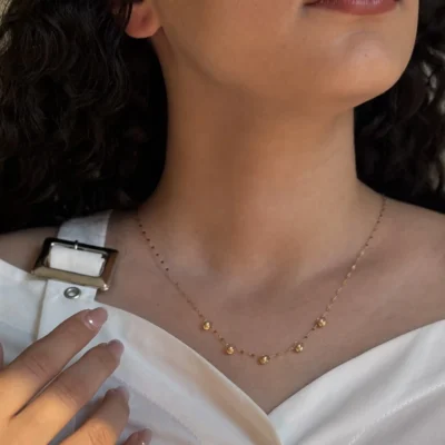 گردنبند گوی و حلقه 140
